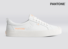 Load image into Gallery viewer, PANTONA OCA Pebbled Leather White Peach Fuzz