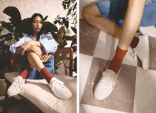 Load image into Gallery viewer, PANTONA OCA Pebbled Leather White Peach Fuzz