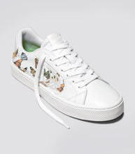 Load image into Gallery viewer, SALVAS Leather White Butterfly Print