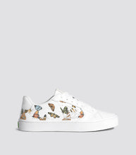 Load image into Gallery viewer, SALVAS Leather White Butterfly Print