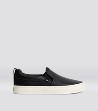 Load image into Gallery viewer, SLIP-ON Pebbled Leather Black