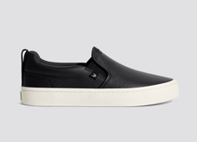 Load image into Gallery viewer, SLIP-ON Pebbled Leather Black