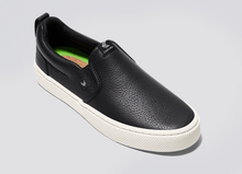 Load image into Gallery viewer, SLIP-ON Pebbled Leather Black