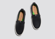 Load image into Gallery viewer, SLIP-ON Pebbled Leather Black