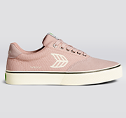 Load image into Gallery viewer, NAIOCA PRO Suede and Canvas Rose Ivory Logo