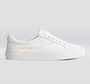 Load image into Gallery viewer, PANTONA OCA Pebbled Leather White Peach Fuzz